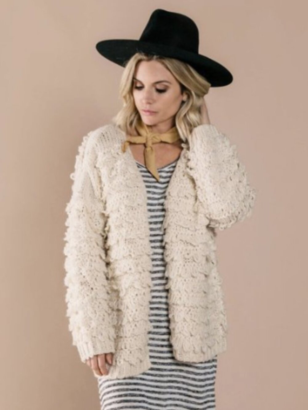 Rylee + Cru Women's Fringe Relaxed Boho Chic Open Cardigan Size XS